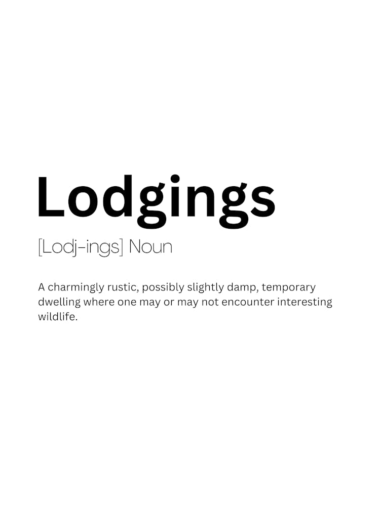 Lodgings Definition Meaning