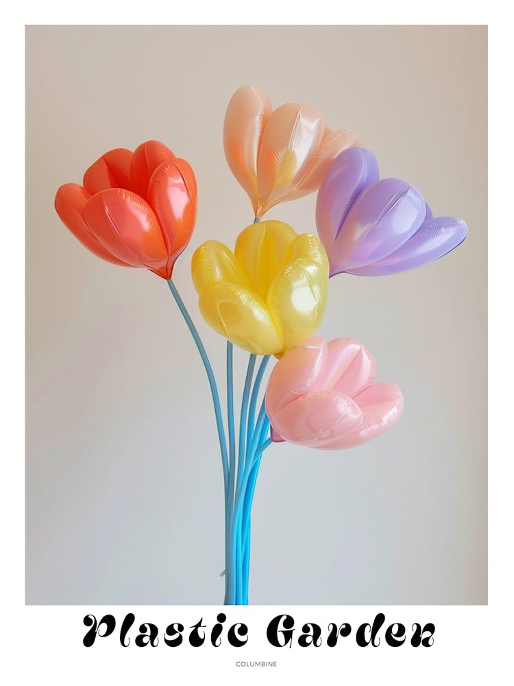 Dreamy Inflatable Flowers Poster Columbine 2