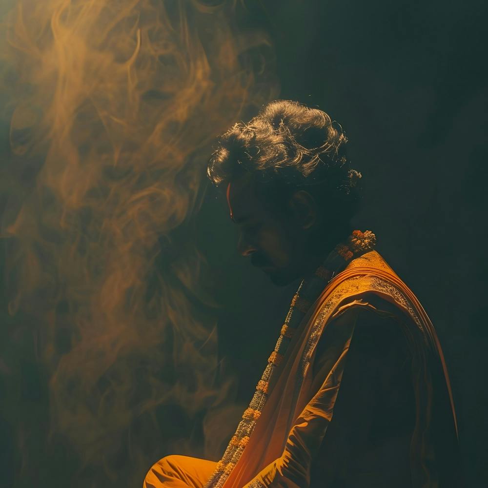 Mann In Meditation