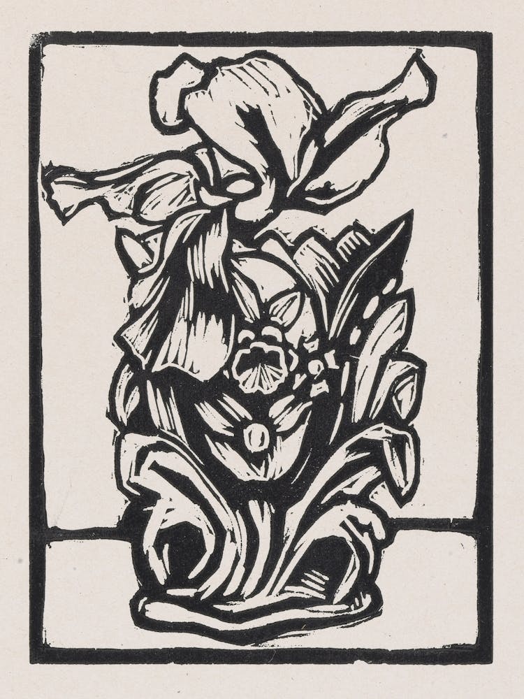 Iris In A Vase