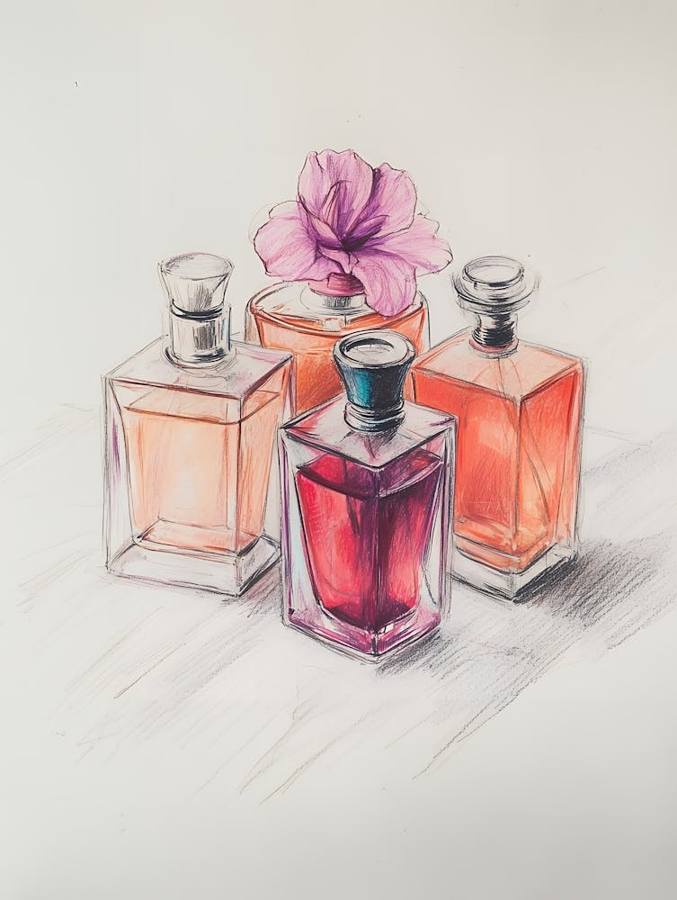 Three Perfume Bottles