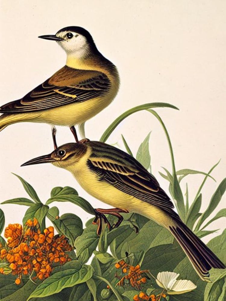 Lark James Audubon Vintage Style Bird