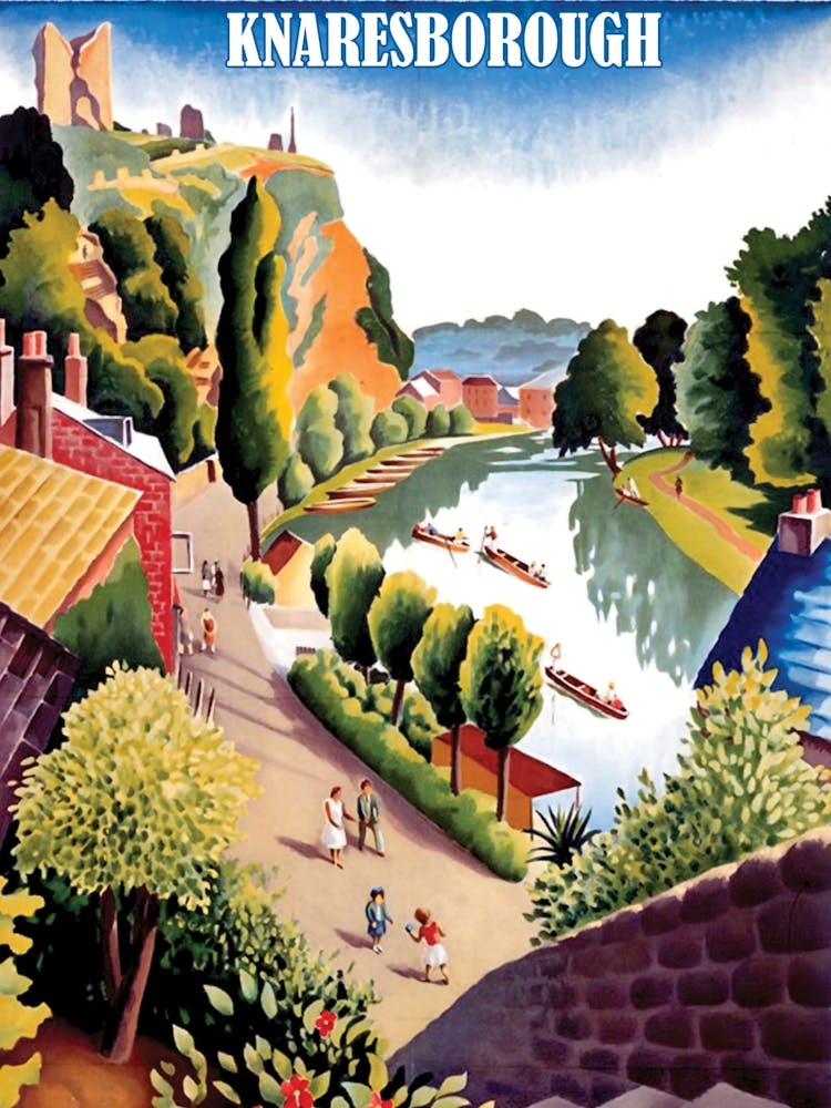 Knaresborough Spa Town On The River Nidd In North Yorkshire, England