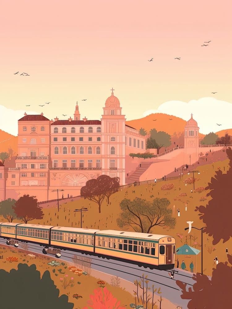 Pune India Travel Illustration 3