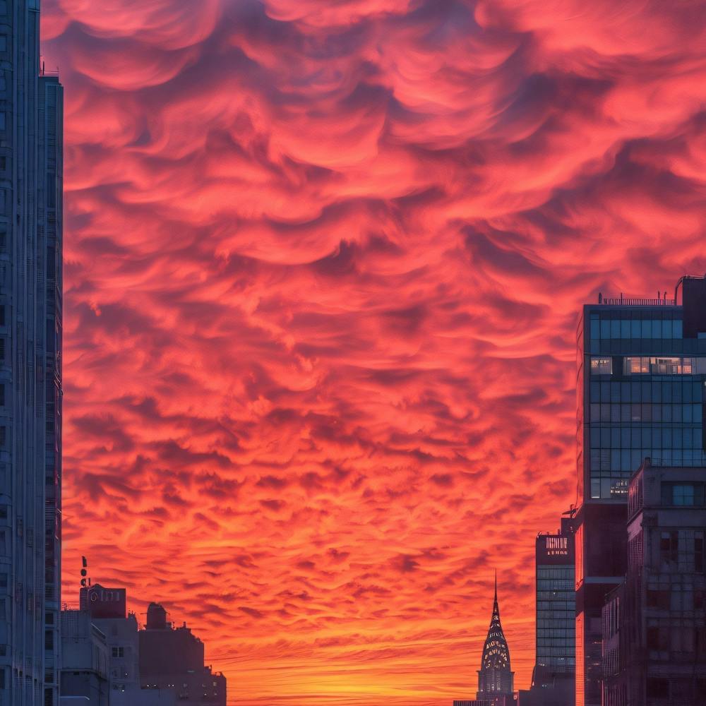 Sunset In New York City