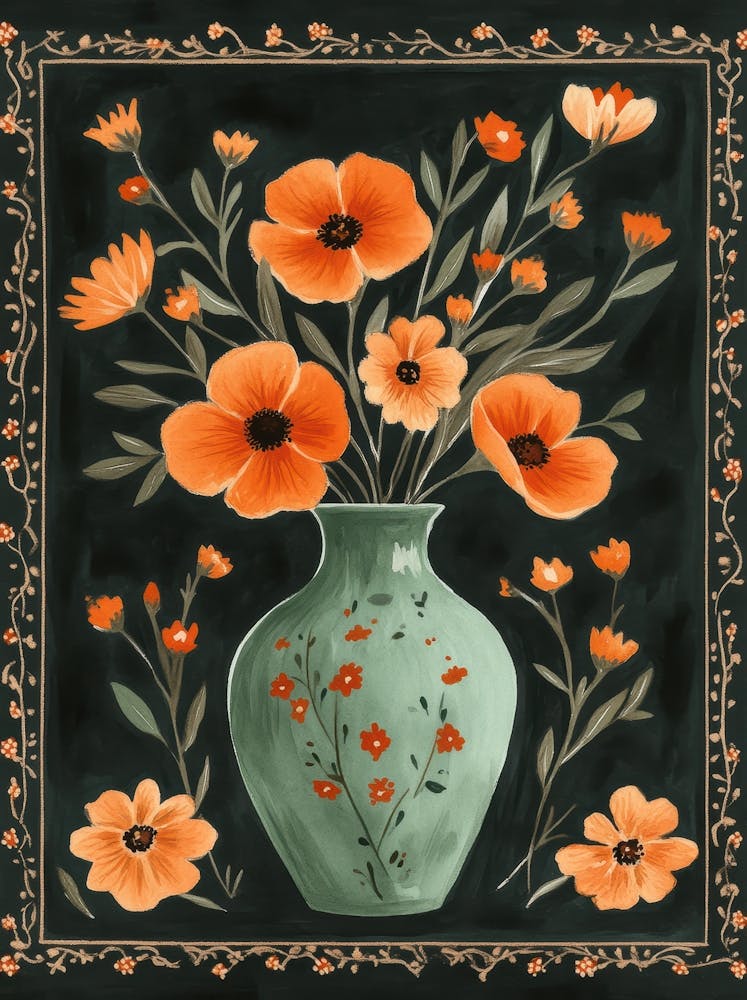 Poppies In A Vase 11
