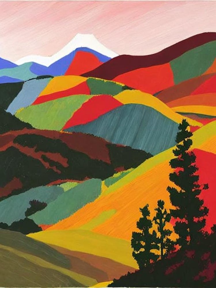 Sierra Nevada National Park 1 Spain Abstract Colourful