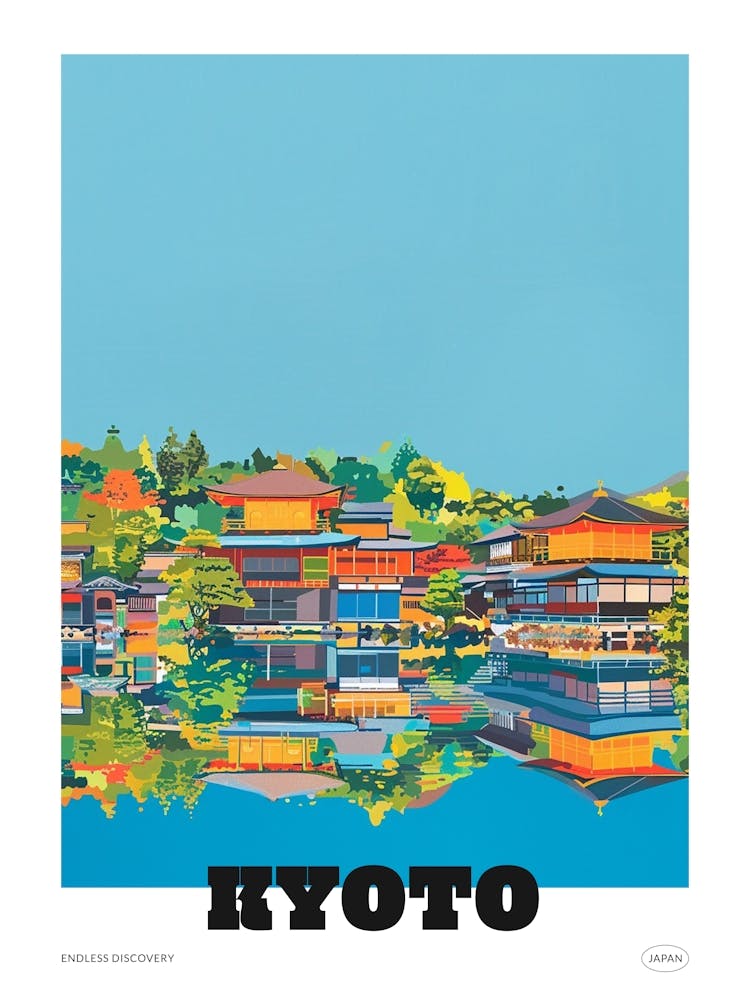 Kyoto Japan 2 Affiche de Voyage Colorée