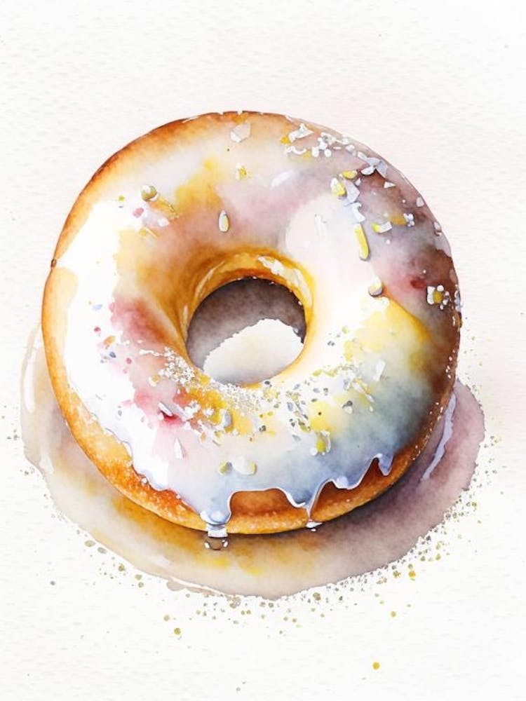 Buttermilk Donut Cute Neon 3