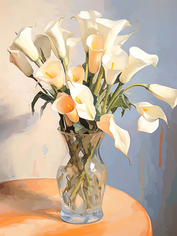 Calla Lily Flower Still Life Painting 1 Dreamy