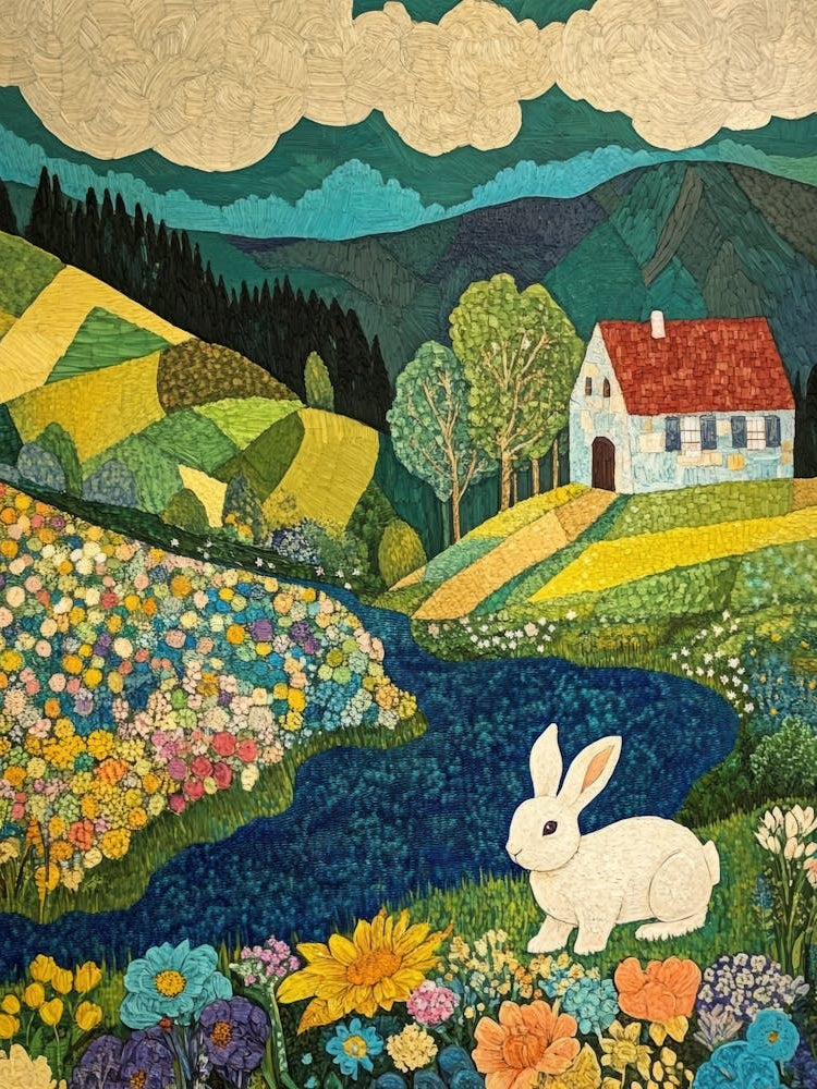 Rabbit In The Meadow