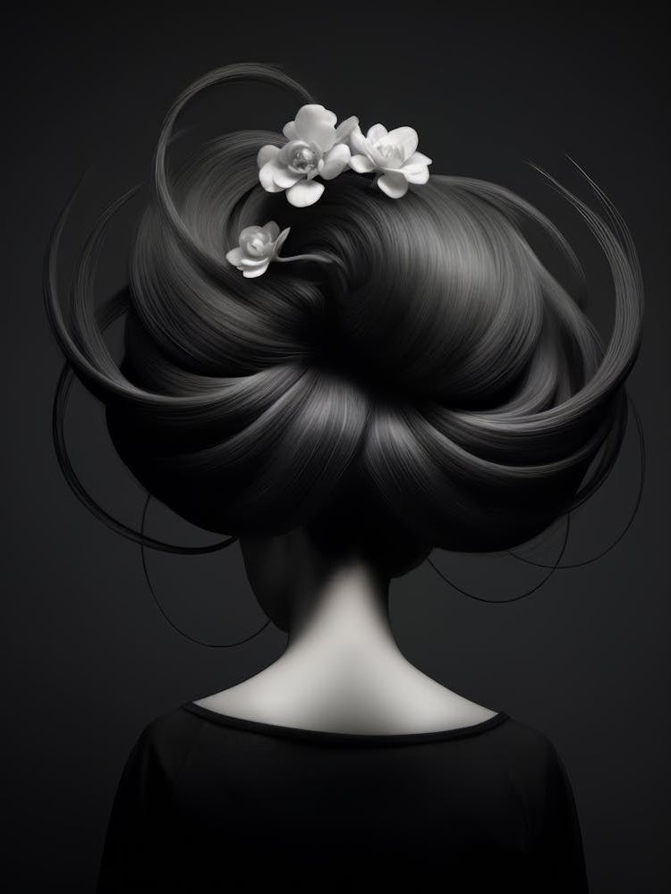 Bw Flower Girl Portrait 000 2 1