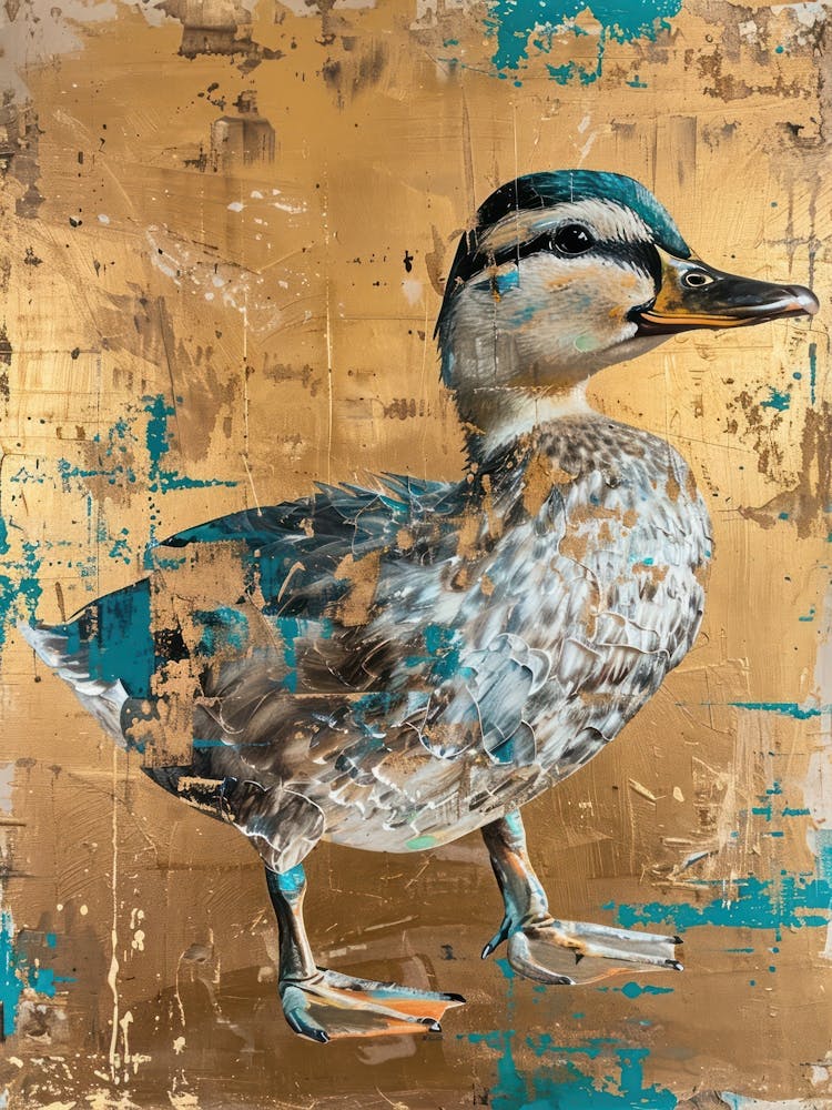 Entlein Gold-Effekt Collage 1