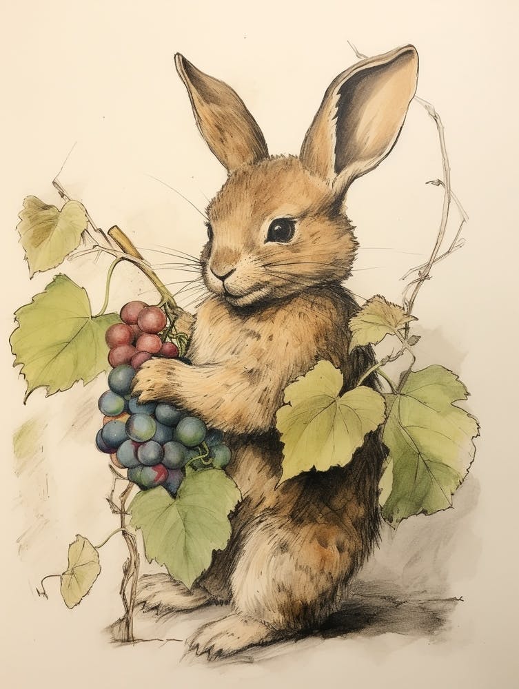Lapin d'Aquarelle Conte de Fées 7