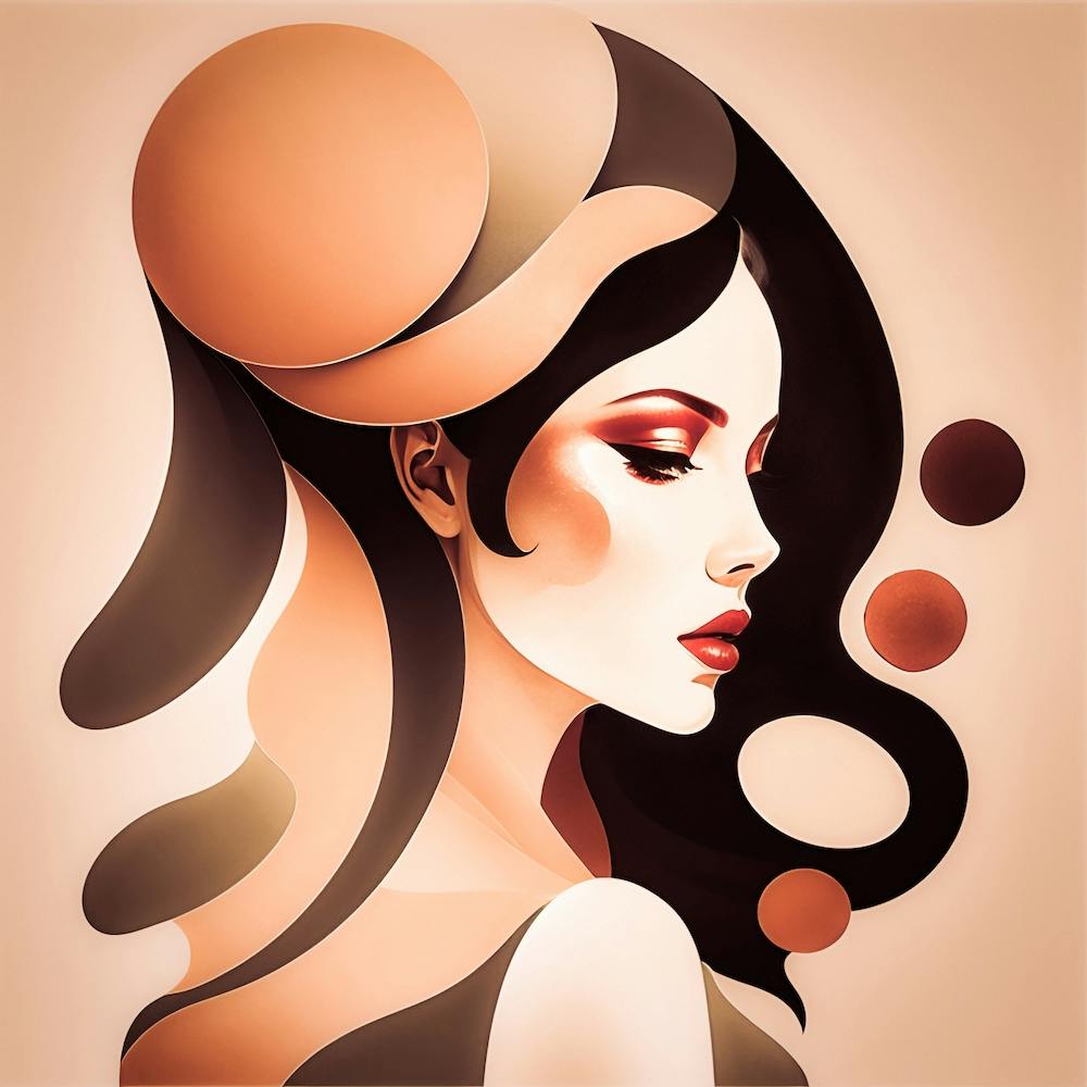 Abstract Portrait Of A Woman