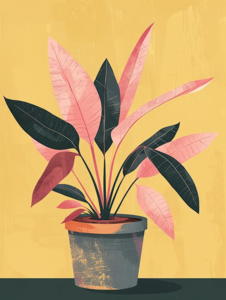 Pink Plant Canvas Print