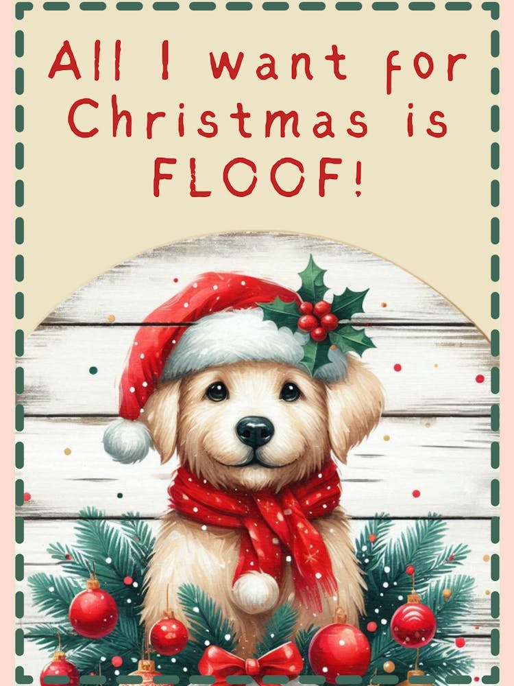 Christmas Puppy Sign