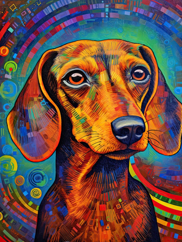 Dachshund dog print 6