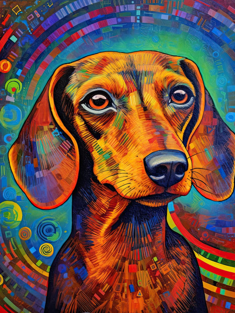 Dachshund dog print 6