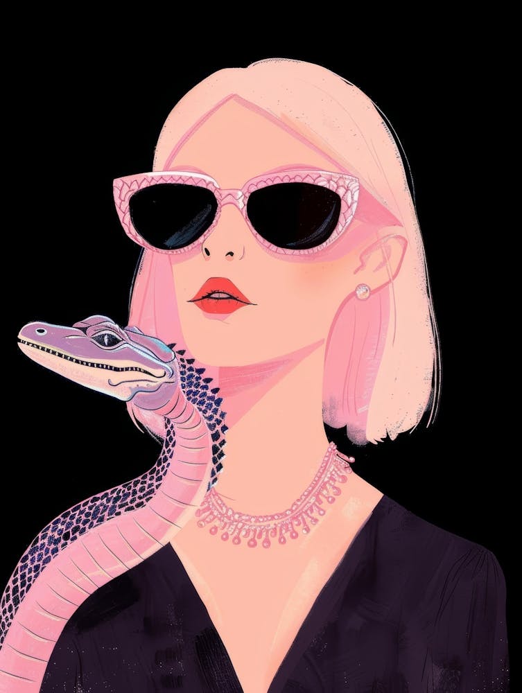 Girl With A Snake