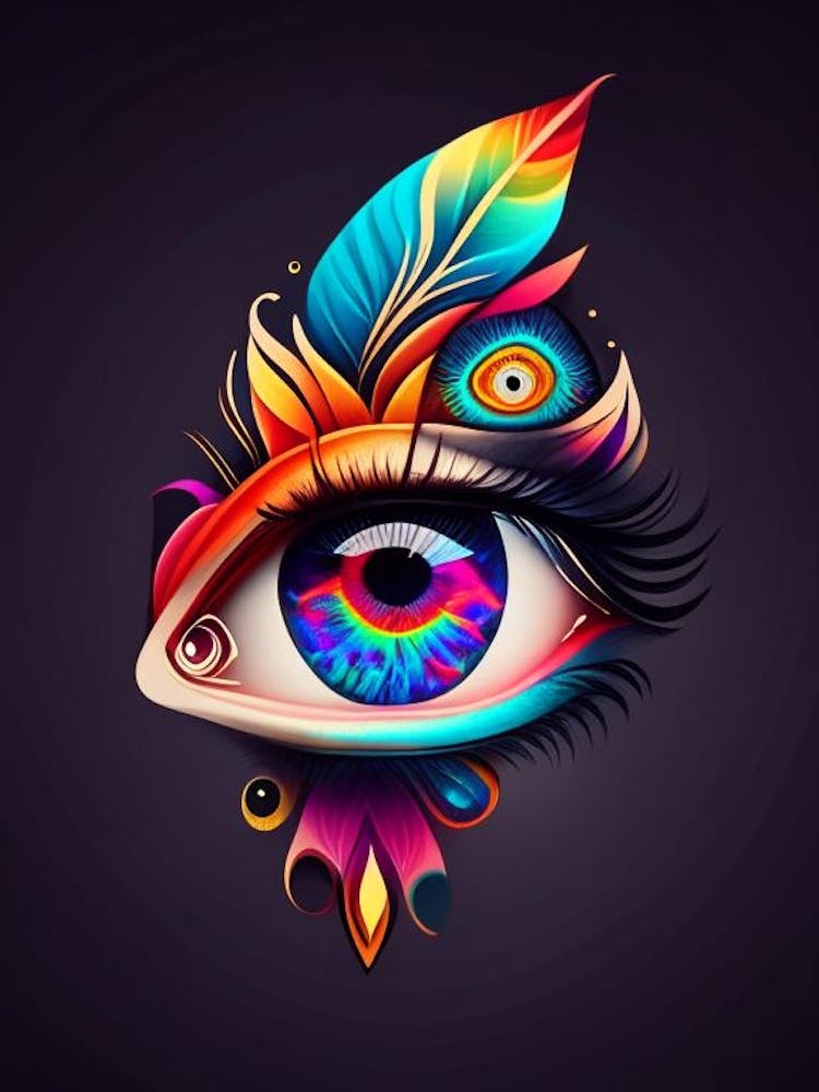Surreal Eye, Symbol, Third Eye Tattoo 2