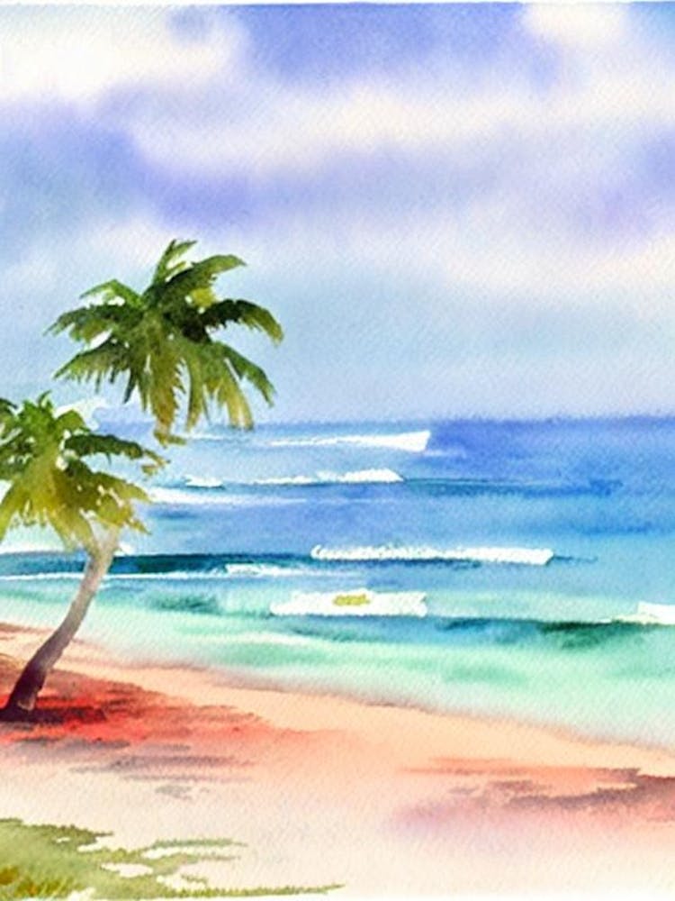 Delray Beach, Florida Watercolour