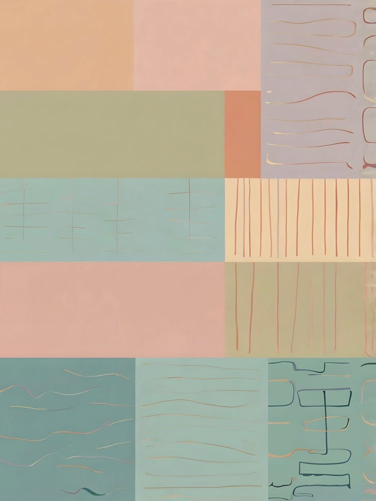 Abstract Pastel Squares 1