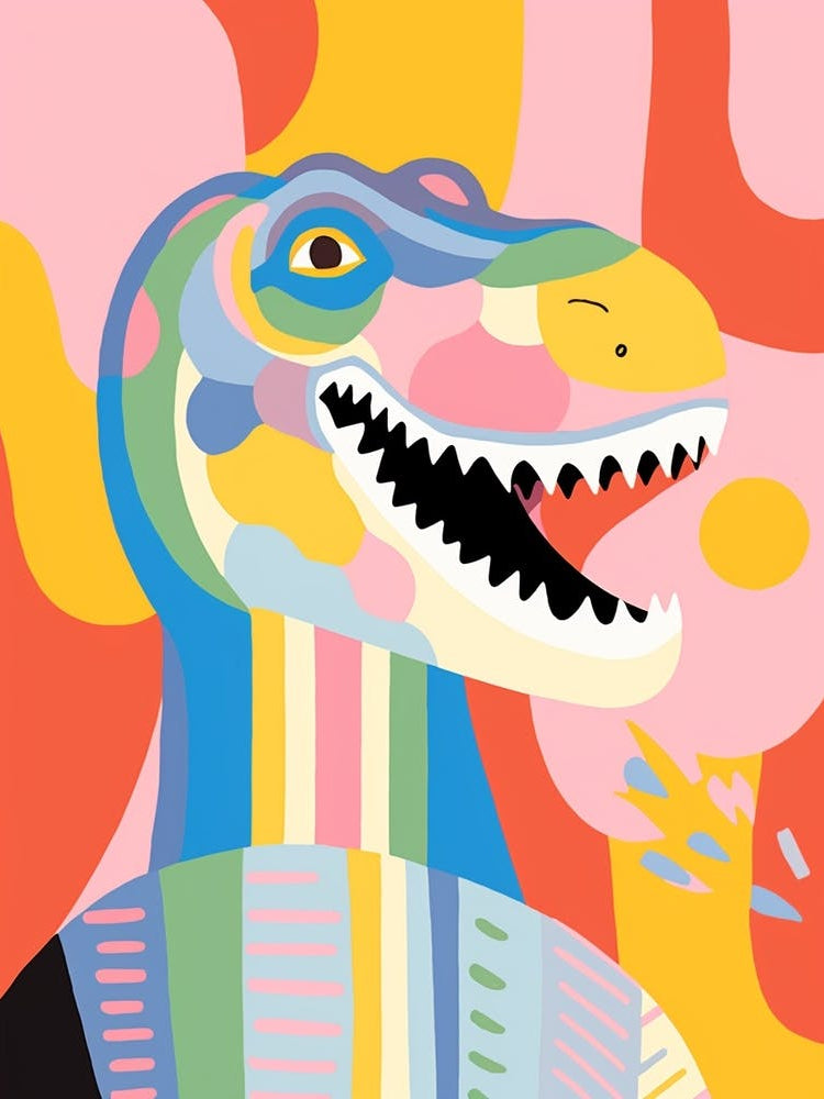 Colourful Dinosaur Plateosaurus 3