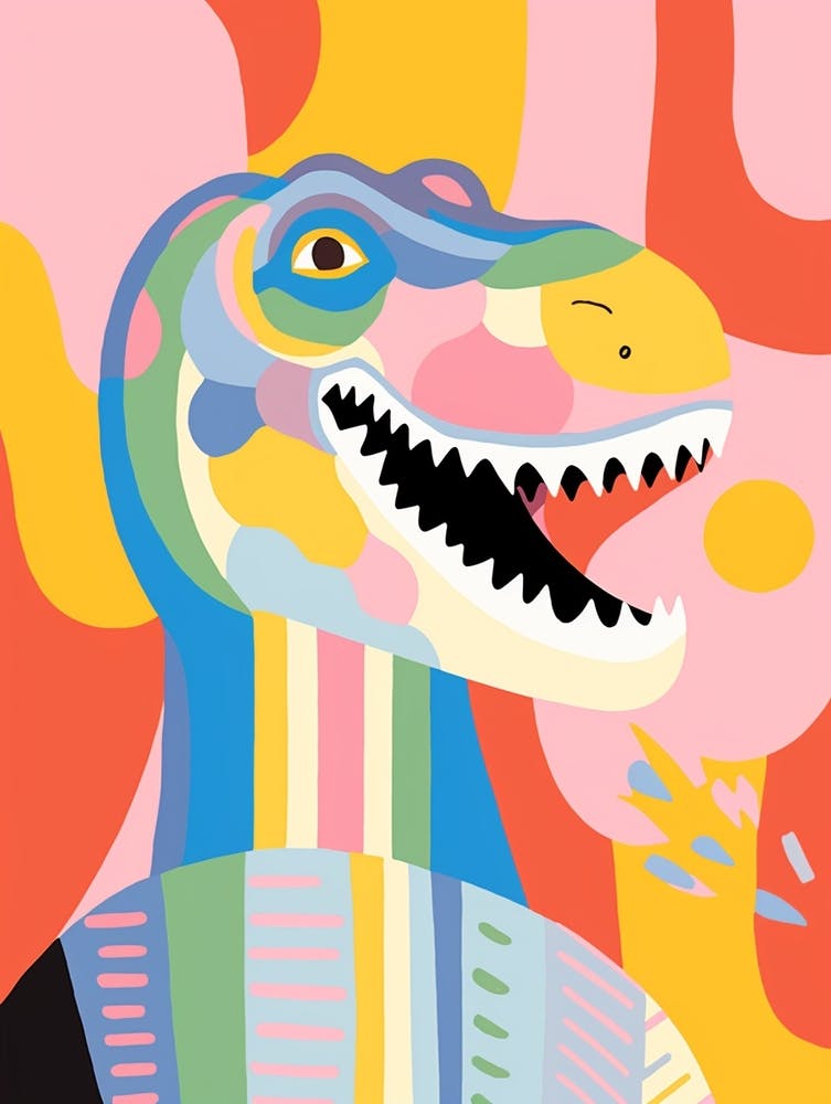 Colourful Dinosaur Plateosaurus 3