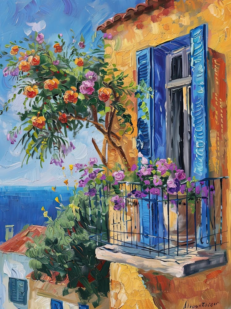 Balcony Painting In Paphos 2