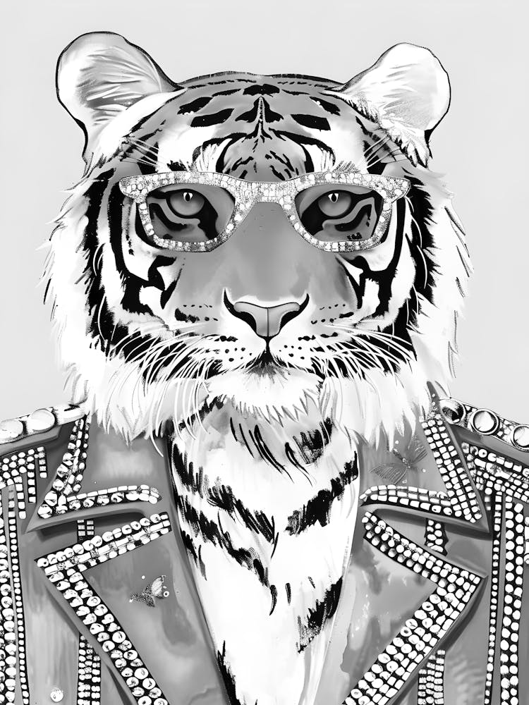 Tiger In Sunglasses 1