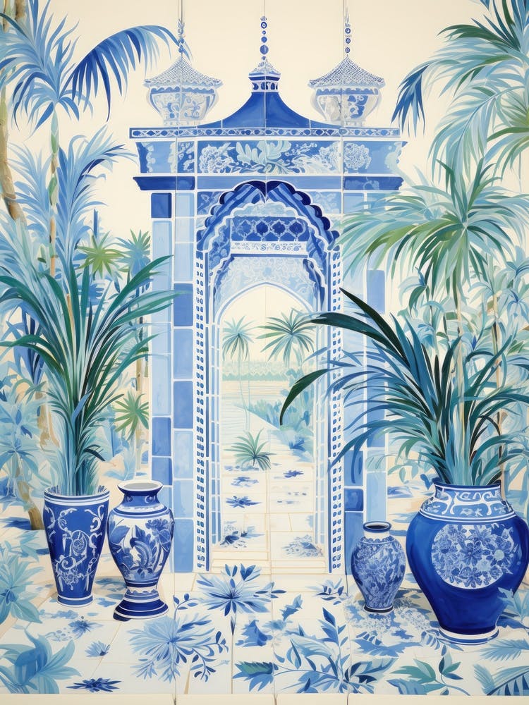 Blue And White Chinoiserie