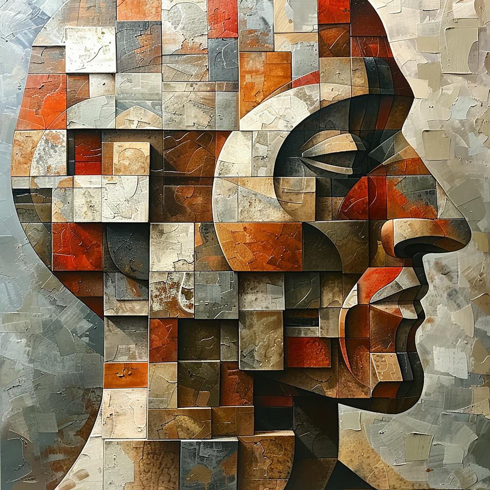Abstract Man'S Head