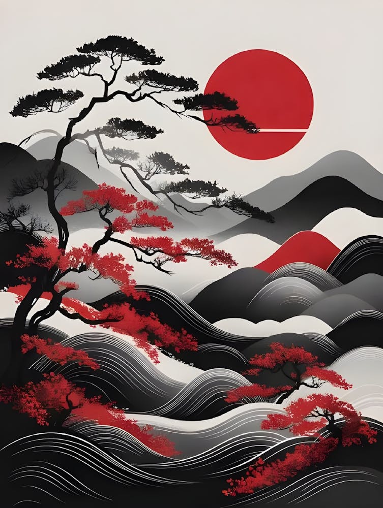 Asiatische Landschaft 12