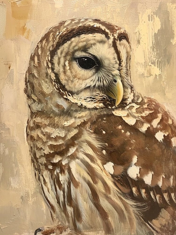 Barred Owl Painting 1