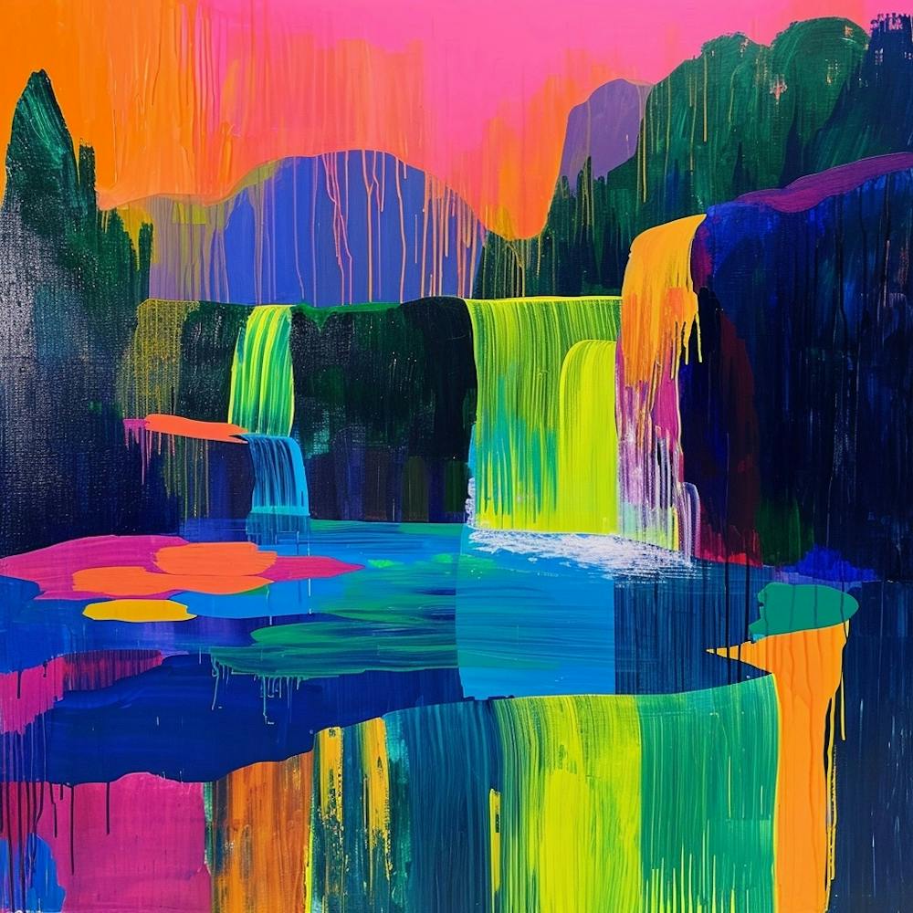 Colourful Abstract Plitvice Lakes National Park Croatia 6