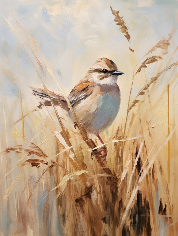 Bird Painting Sparrow 5