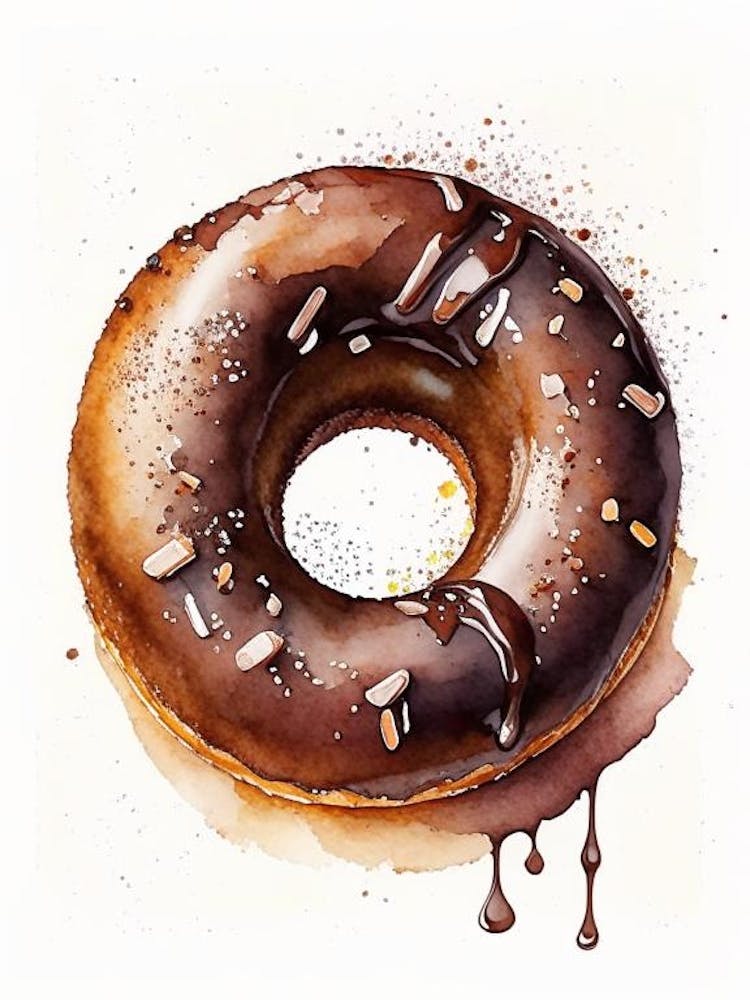 Chocolate Donut Cute Neon 4