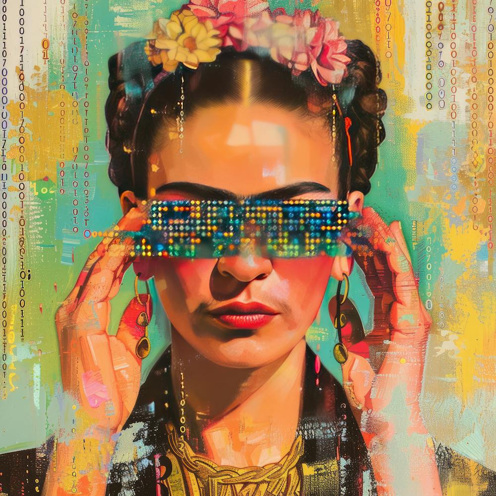 Frida Kahlo Pixelated Reality Series 3