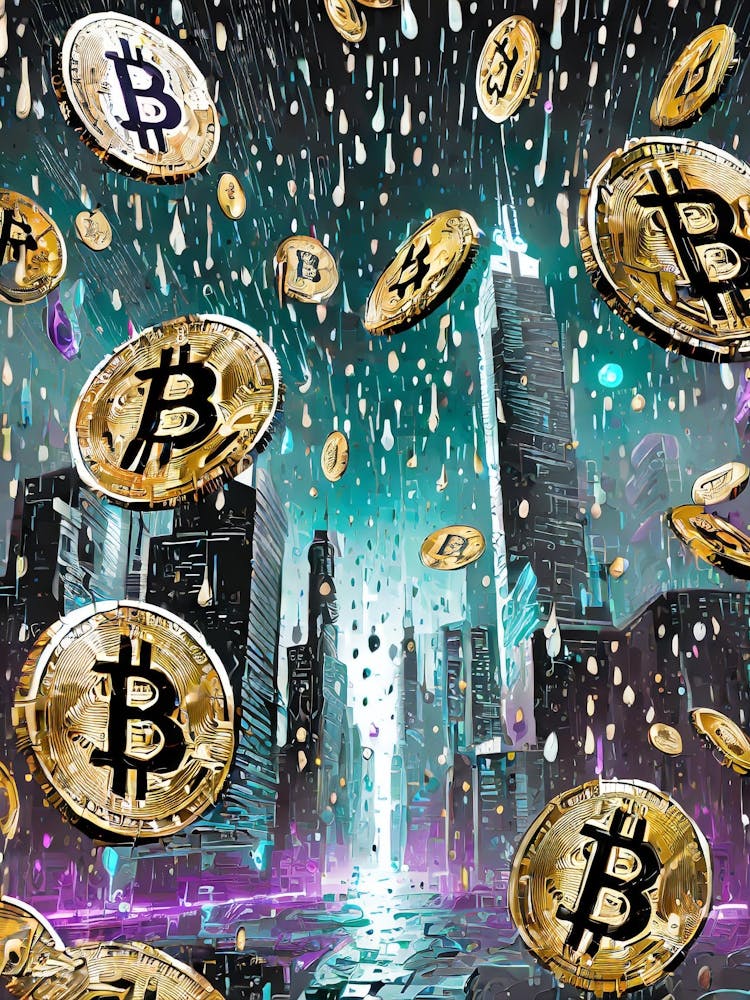 Bitcoin In The Rain