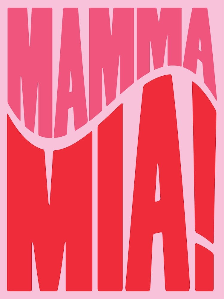 Mama Mia Red & Pink