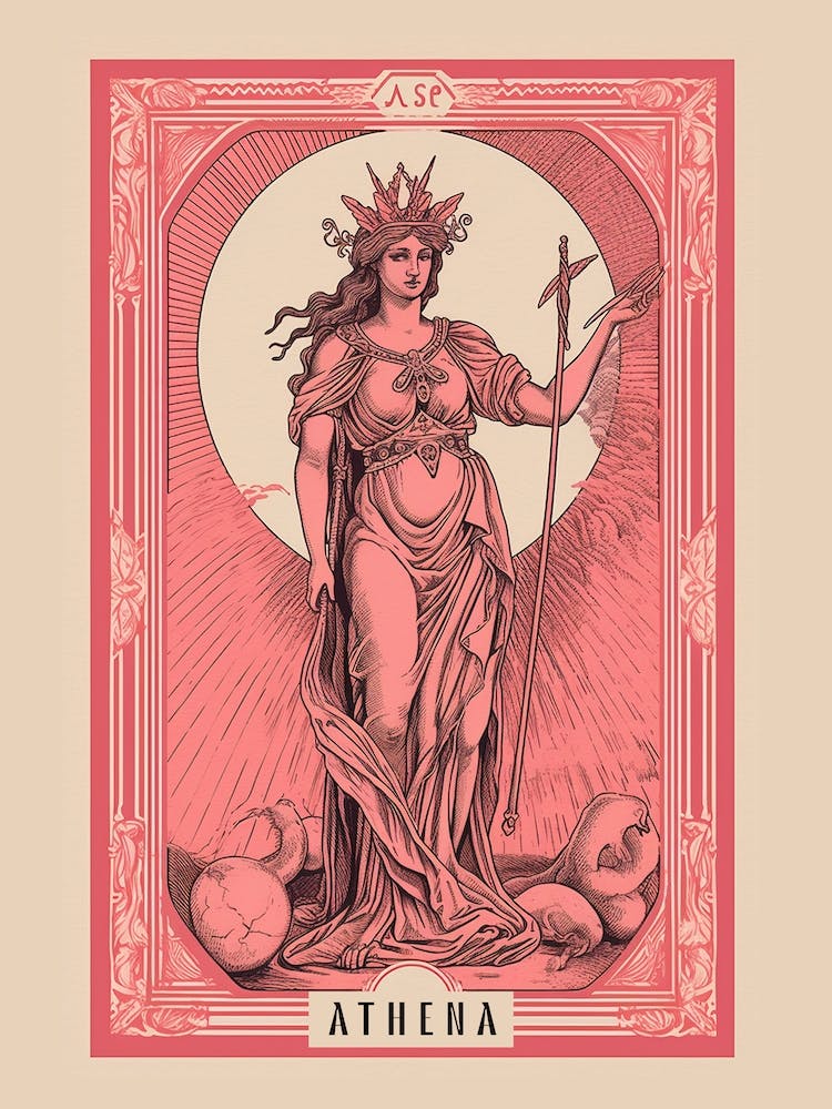 Athena Pink Tarot Card 2