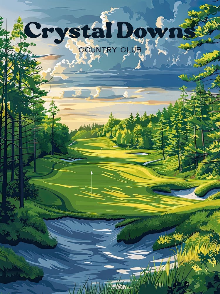 Crystal Downs Country Club Benzie County Reisekunst