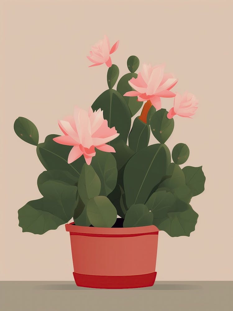 Easter Cactus Illustration 3