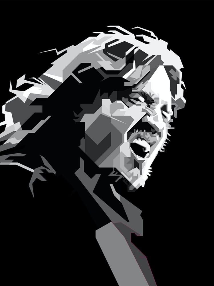 John Frusciante Rhcp Guitarist Black Portrait