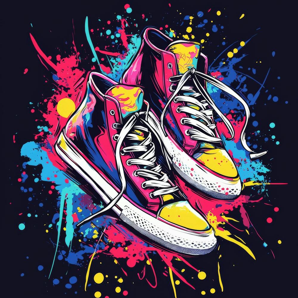Peinture de Baskets