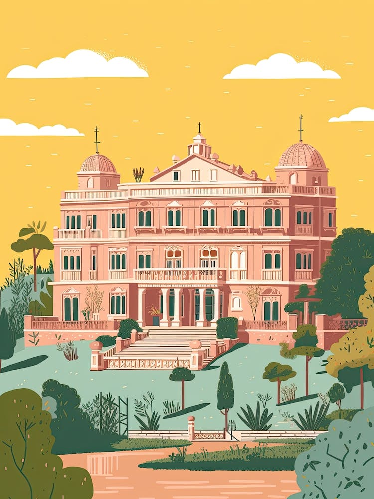 Bangalore India Travel Illustration 2