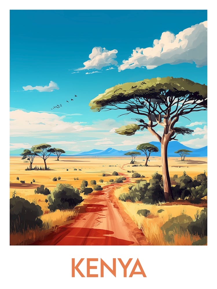 Affiche de voyage Kenya 1