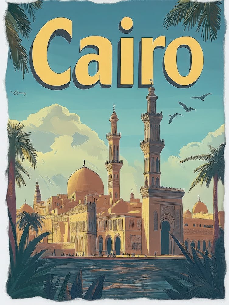 Aihrgdesign A Mid Century Modern Travel Poster For Cairo Show Dd189960 E82f 45ee 88b0 78210f50b3df 0