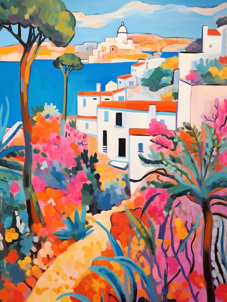 Ibiza Spain 5 Fauvist Painting